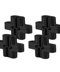 Heavy Duty Hidden Hinges 1-3/4 Inch Stainless Steel Concealed Barrel Hinge Set For Wood Doors And Boxes Black Four Pieces