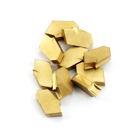 GTN-4 (QC1404) Multilayer Coated Carbide Grooving Inserts For Lathe Cut Off Tool, 0.160 Inch Width, 10 Pieces Pack shown