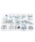 62 Pcs Carbon Steel Fasteners Bolts Washers And Nuts Kit For CR250R 1988 1996 Dirt Bike Replacement Hardware BK5075 Zinc Plated For Durability Wear Resistance And Easy Install, assorted bolts and washers in organizer