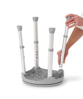 Built To Last Durable Aluminum Round Swivel Shower Stool assembly showing adjustable legs for height range 13.75 to 20.5 inches