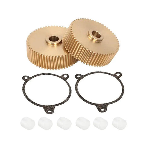 Chevy Corvette Headlight Motor Repair Kit With HD Brass Gear For 1988 To 1996 C4 Models, includes 2 brass gears and bushings