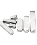 6x6mm Feather Key Set For Drive Shafts In A2 304 Stainless Steel Round End Parallel Keys Heavy Duty Machining Shaft Keys 10 Pack