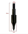 100 Grain Archery Field Points Screw In Tips For Recurve Bow, Compound Bow And Crossbow, pro grade black tip dimensions