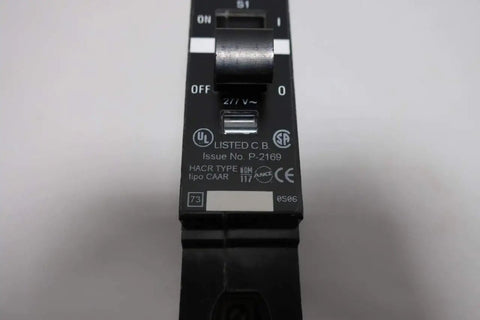 One Pole 20 Amp 277V AC Miniature Circuit Breaker EDB14020 For Electrical Panels, 1P 20A Breaker, front view