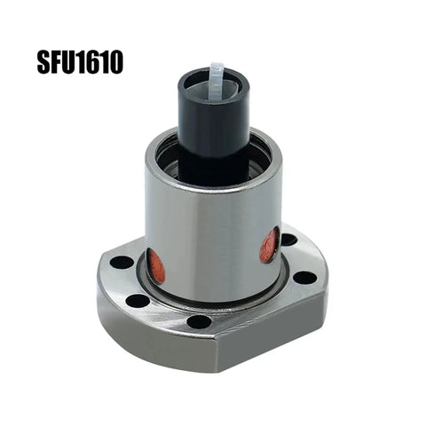 Close-up of an SFU1610 ball screw support, compatible with 16mm C7 rolled ballscrew for engraver router precision linear drive.