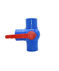 Heavy Duty Water Hose Connector Tee Splitter With Ball Valve For Irrigation 50 63 75 100mm Quick Connect Straight Fittings Red Finish