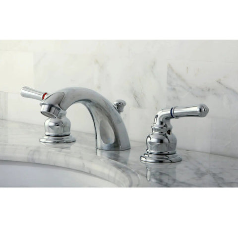 Magellan Mini Widespread Bathroom Faucet With Pop Up Drain Solid Brass Construction Deck Mount 4 To 8 Inch Centers