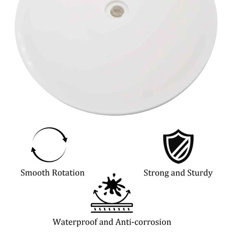 Heavy Duty Eight Inch Clear Acrylic Lazy Susan Turntable Smooth Rotation Kitchen Countertop Organizer showing smooth rotation feature.