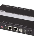 Single Port DVI KVM Over IP Switch With Dual Monitor Support And Rack Mountable Design At Full HD Resolution front view with DVI inputs.