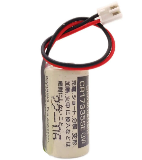 Two Pack CR17335SE 3V Battery For FDK CR17335SE 3V Epson Robot Controller RC Series Battery R13B060003 1800mAh close-up view