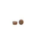Half Inch Walnut Wood Flat Head Plugs For Furniture, Hidden Screw Hole Caps With A Smooth Flush Finish, Pack of 25