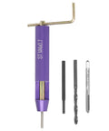 Heavy Duty Helical Wire Inserts For Aluminum Thread Repair M4 x 2D tool kit with installation tool, tap drill bit, and tang breaker.