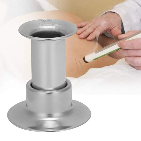 Super Chill Stainless Steel Moxa Stick Extinguisher With Integrated Ash Catcher Tray And Rock Solid Stable Base For Hassle Free Moxibustion Cleanup And Keep Your Wellness Space Pretty Darn Tidy