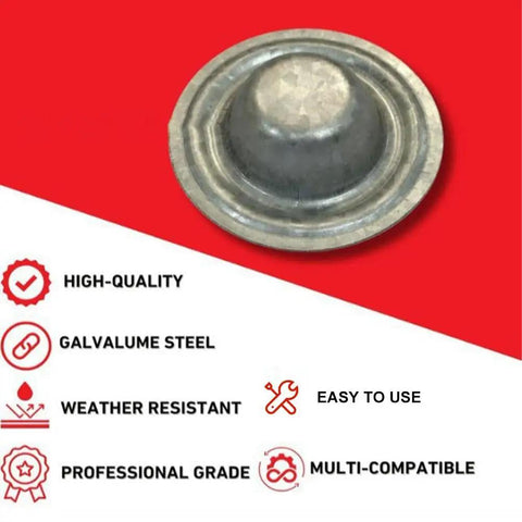 Premium Galvalume Roof Screw Caps To Cover Exposed Hardware Without A Sweat And Deliver A Knockout Waterproof Shield for outdoor use.