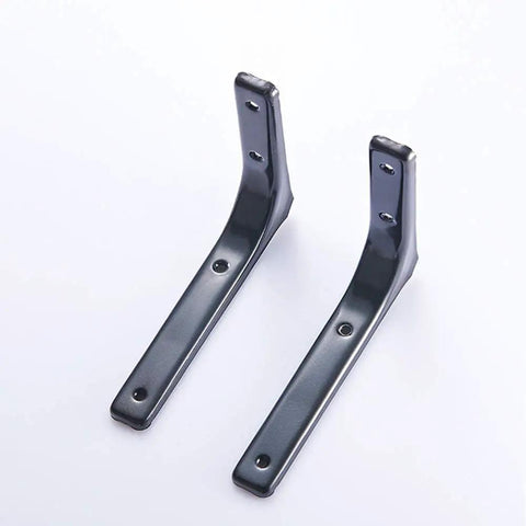 Built Different Steel Shelf Bracket To Handle Serious Weight, heavy duty black steel mount supports floating shelves.