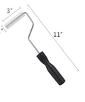 Small roller from 4 Piece Fiberglass Roller Tools Kit for Resin Laminating and Bubble Removal, aluminum with plastic handle