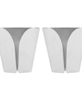 Pair of Stainless Steel V Type Towel Hook Wall Mount for Kitchen and Bathroom Rustproof V Slot Towel Holder No Drill