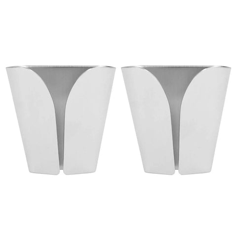 Pair of Stainless Steel V Type Towel Hook Wall Mount for Kitchen and Bathroom Rustproof V Slot Towel Holder No Drill