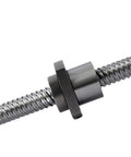 Close-up of Top Notch Ballscrew Kit With Single Nut For CNC And Automation, 1616 Series Rolled Ball Screw, durable alloy, low friction.