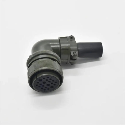 CNC Machine Tool Connector MS3108A 28-11S Elbow 90 Degree Waterproof IP67 Connector for Industrial Electronics side view