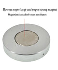 Pro Grade Aluminum Alloy Universal Horizontal Level Tool With Bubble Level Circle 2.4 Inches 60mm Magnetic Silver Green Built For Construction And DIY Projects, round magnetic base