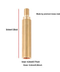 Seven Piece Heat Set Insert Tips Kit For Soldering Iron With Adapter, 900M T18 ST Series Compatible brass insert shown