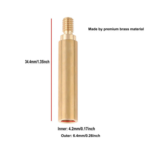 Seven Piece Heat Set Insert Tips Kit For Soldering Iron With Adapter, 900M T18 ST Series Compatible brass insert shown