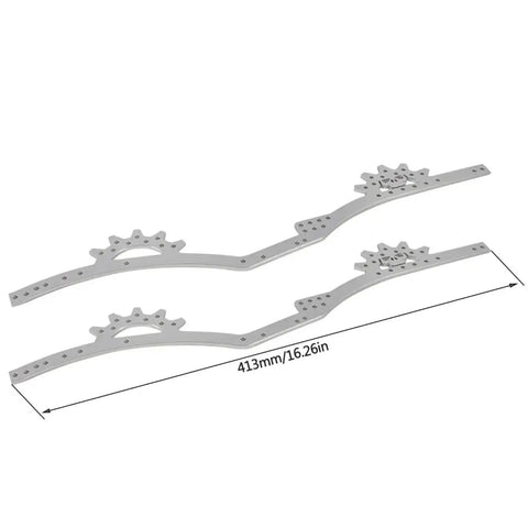 Heavy Duty RC Car Chassis Frame For SCX10 II Capra One Tenth Aluminum 3mm LCG Rails Kit with Panhard Mount