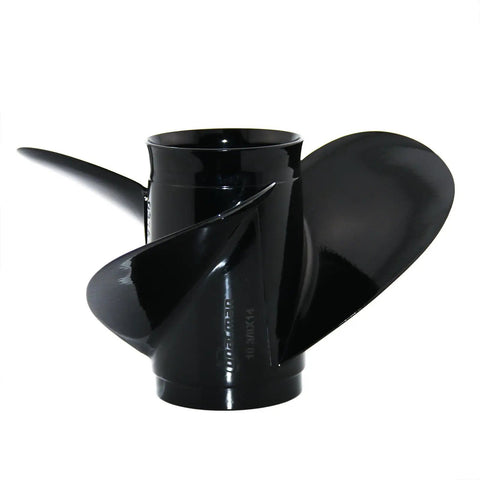 Outboard Propeller Ten And Three Eighths Inch Diameter Thirteen Pitch With Pressed In Hub Three Blade Aluminum Right Hand Rotation Compatible With Mercury Mariner Marathon And Seapro Twenty Five To Seventy HP Engines Replaces OEM 48 73136 A45