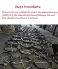 Heavy Duty Steel Drain Auger For Kitchen Bathroom And Shower Drains Tough As Nails Manual Plumbing Snake laid out in warehouse.