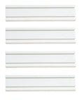 6x24 Inch Slatwall Panels Four Pack PVC Slat Wall Board for Garage Organization Standalone Panels That Do Not Attach to Each Other and Are Hook Ready, Compatible With Generic Slatwall Hooks