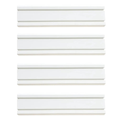 6x24 Inch Slatwall Panels Four Pack PVC Slat Wall Board for Garage Organization Standalone Panels That Do Not Attach to Each Other and Are Hook Ready, Compatible With Generic Slatwall Hooks