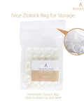 Top Shelf Clear Silicone Rubber Feet 100 Piece Pack Anti Skid Cabinet Bumpers Self Adhesive Picture Frame Protectors For Furniture And Appliances Rock Solid Dead Silent Non Slip Pad Set in a resealable ziplock bag.