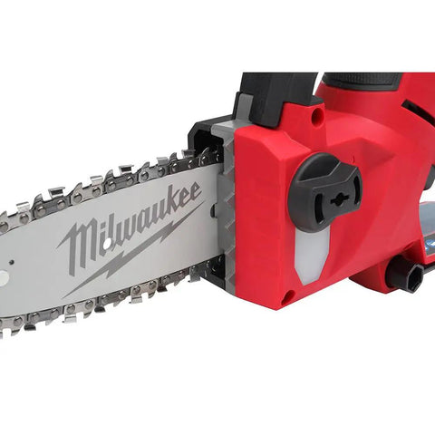 Close-up of M12 Fuel Pruning Saw Kit With A 6 Inch Blade Cordless 12V Power For Fast Limb Cleanup Red And Black Compact Pruning Tool