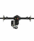 Heavy Duty Go Kart Rear Axle Kit, 48V 1000W Electric Drive With 16 Tooth Drive Gear, chrome axle shaft visible