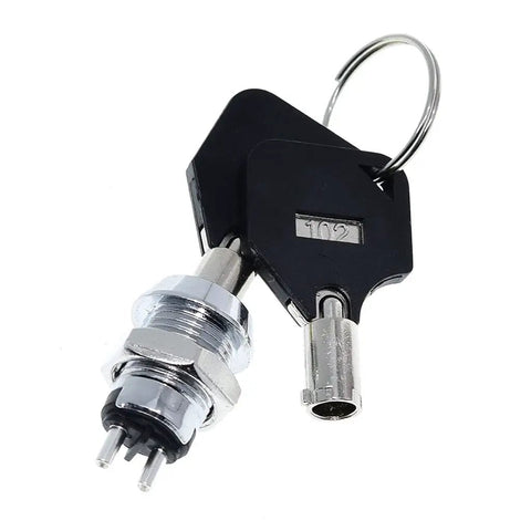 Super Tough 12 Mm Stainless Steel Security Key Lock Switch For Vending Units And Phones Double Side Pull Out Includes Two Keys Plus Hardware Quick Install Wear Resistant And Anti Rust Finish Keeps Your Stuff Locked Down Safe For Any Spot, 12mm lock switch with keys