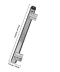 Heavy Duty Keyboard Drawer Slides With Bulletproof 35mm Wide Silver Rail Kit For Slick Office Setup No Brainer Swap Computer Table Replacement Hardware One Pair, 57.5 cm length.