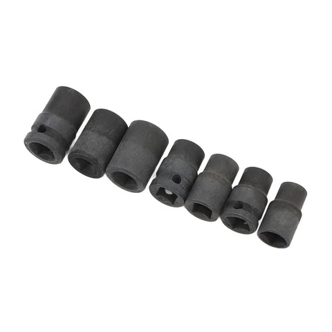 Rock Solid 15 Piece Impact Brake Caliper Socket Set Gritty Heavy Duty Tool Kit For German Car Brands Perfect Fit Durable Removal Gear, black steel sockets