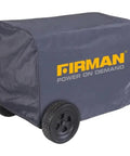 Heavy Duty Large Portable Generator Cover Premium Waterproof Vinyl With Double Insulation Drawstring Lock Secures Five Thousand Watt Camp Rig snug against weather.