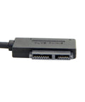 USB 3.0 To Slimline 13pin SATA External Optical Drive Adapter Cable For Laptop CD DVD ROM plug connector, black plastic