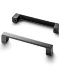 10 Pack 5 Inch Matte Black Square Cabinet Handles For Kitchen Cabinets Cupboards Drawers And Dressers Durable Cabinet Hardware Pulls