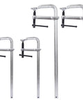 Get These Heavy Duty F Clamps For Serious DIY Projects And Woodworking Jobs Featuring Drop Forged Steel Construction Plus 1400 Lbs Clamping Force To Handle Welding Metalworking And Big Home Improvement Tasks With Ease - 4 pack of clamps in 12 inch and 16 inch sizes.