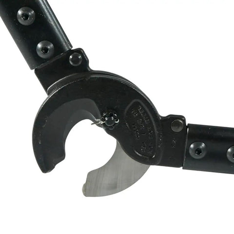 Replacement Cable Cutter Head for Cat No 63041 Series Heavy Duty Built To Last Cuts Soft Cable Up To One And Three Eighths Inch Diameter Clean Even Cuts Forged Tool Steel Jaws With Black Oxide Finish Fits Standard Cable Cutters Made In USA close-up