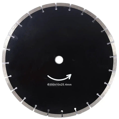 14 Inch Electric Concrete Saw Heavy Duty Beast Powers Through Wet Cut Work With Direct Water Line Hook Up Integrated Dust Extraction Port Blade