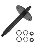 Exercise Bike Central Transmission Bearing Iron Core For Smooth Quiet Pedaling Noise Reduction And Stable Force Transfer For Home Workouts And Cycling Parts Repair Accessories, black steel shaft with washers