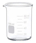 Go To Lab Beaker Set Low Form Graduated Glass Borosilicate 50ml 100ml 250ml With Clear Graduations For Precise Measurements