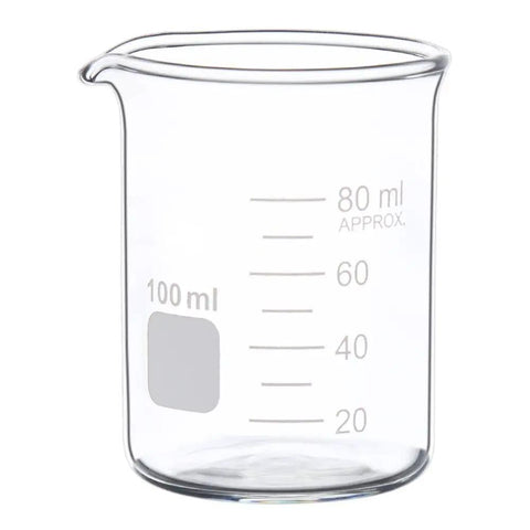 Go To Lab Beaker Set Low Form Graduated Glass Borosilicate 50ml 100ml 250ml With Clear Graduations For Precise Measurements