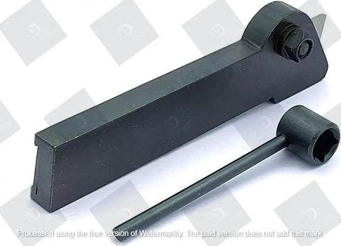 Cut Off Parting Tool Holder For Lathe With HSS Blade 1-1/8 Inch Width 1/8 Inch X 3/4 Inch X 6 Inch Pro Grade Cutting Blade