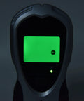 FTVOGUE 4 in 1 Wall Scanner with Auto Calibration LCD Display showing green screen, close-up of sensor technology for accurate detection.