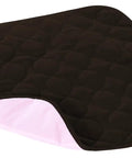 Quik-Sorb 20x20 Inch Reusable Furniture Protector Pad In Chocolate, Quilted Three Layer Spill Shield No Fuss Washable in chocolate brown